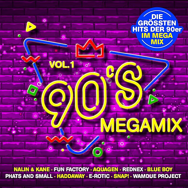 VA - 90's Megamix Vol.1: Die Grossten Hits Der 90er Im Megamix [2CD] (2020) MP3 скачать торрент